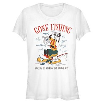Juniors' Disney's Goofy Gone Fishing A Guide To Fishing The Goofy Way Graphic Tee