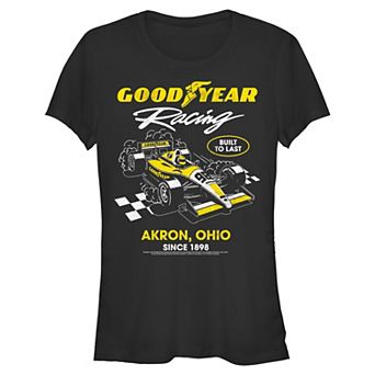 Juniors' Goodyear Racing Akron Ohio Since 1898 Built To Last Graphic Tee