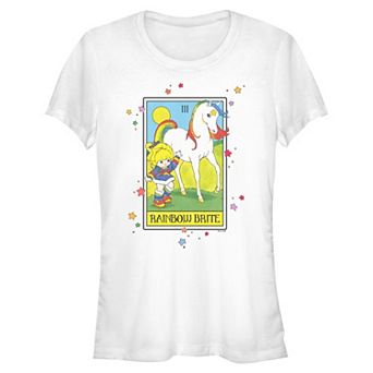 Juniors' Rainbow Brite Unicorn And Stars Graphic Tee