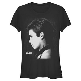 Juniors' Star Wars Anakin Profile Poster Graphic Tee