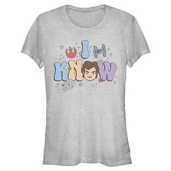 Juniors' Star Wars Han Solo I Know Graphic Tee