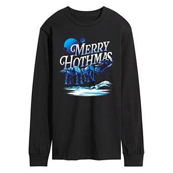 Men's Star Wars Merry Hothmas Long Sleeve Graphic Tee