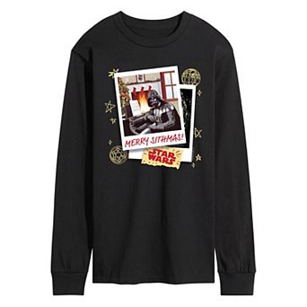 Men's Star Wars Merry Sithmas Long Sleeve Graphic Tee