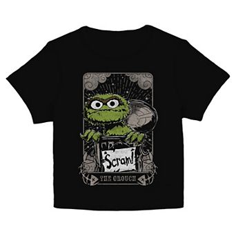 Juniors' PBS Kids Sesame Street Oscar The Grouch Scram Poster Graphic Baby Tee