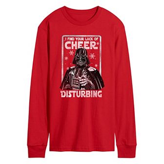 Men's Star Wars Darth Vader Lack Of Cheer Long Sleeve Graphic Tee