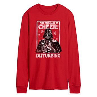 Men's Star Wars Darth Vader Lack Of Cheer Long Sleeve Graphic Tee