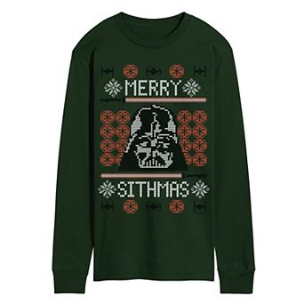 Men's Star Wars Darth Vader Merry Sithmas Long Sleeve Graphic Tee