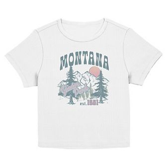 Juniors' Montana Glacier Park Est. 1901 Graphic Baby Tee