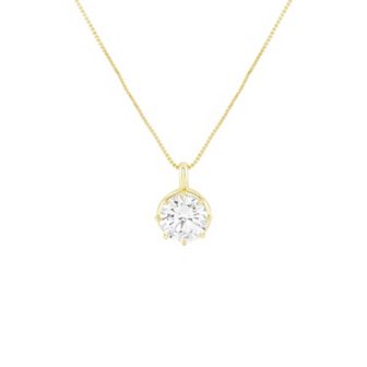 PRIMROSE Sterling Silver Cubic Zirconia Pendant Necklace