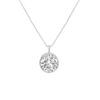 PRIMROSE Sterling Silver Cubic Zirconia Pendant Necklace