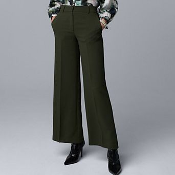 Women's Simply Vera Vera Wang Luxe Crepe Wide Leg Trousers