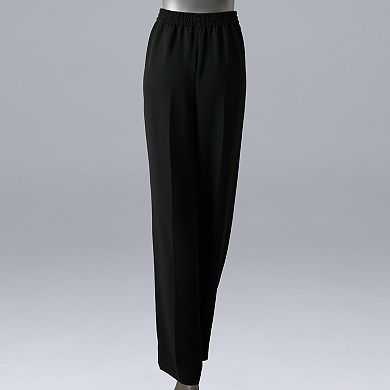 Women's Simply Vera Vera Wang Luxe Crepe Pull-On Straight Leg Pants