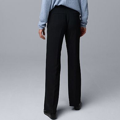 Women's Simply Vera Vera Wang Luxe Crepe Straight Leg Trousers