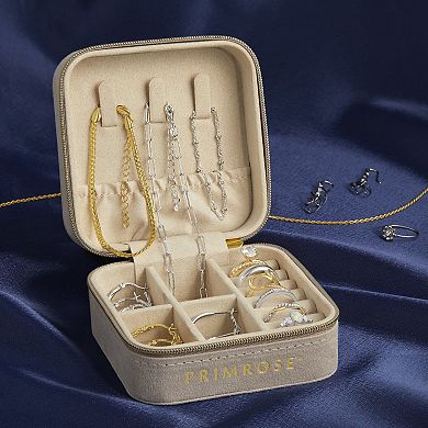 PRIMROSE Multi-Compartment Zippered Jewelry Box
