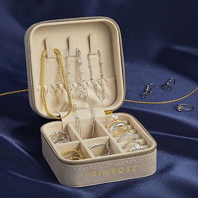 PRIMROSE Multi-Compartment Zippered Jewelry Box