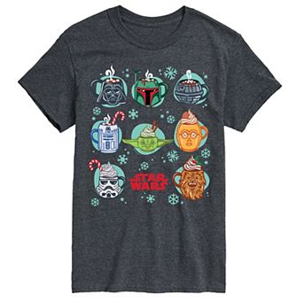 Men's Star Wars Christmas Mugs Graphic Tee