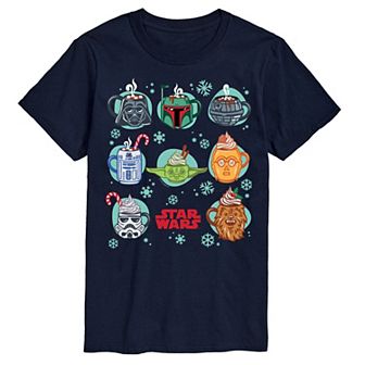 Men's Star Wars Christmas Mugs Graphic Tee