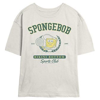 Juniors' Nickelodeon SpongeBob SquarePants Bikini Bottom Sports Club Skimmer Graphic Tee