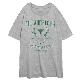 Juniors' The White Lotus Do Not Disturb Oversized Graphic Tee