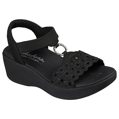Skechers Modern Comfort-Season Parallel Lite-Queen B 2.0 163284 Women's Sandal - Black Size 6.5