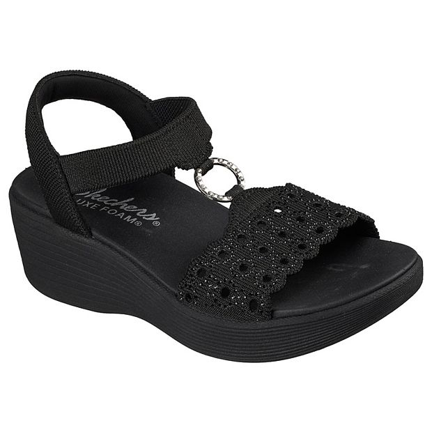 Vampillia　ヴァンピリア sppears Skechers® Parallel Lite Sparkle Vamp Women's O-Ring Slip-On Sandals
