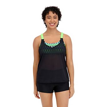 Women's ZeroXposur Scrunchie Twofer Tankini Swim Top