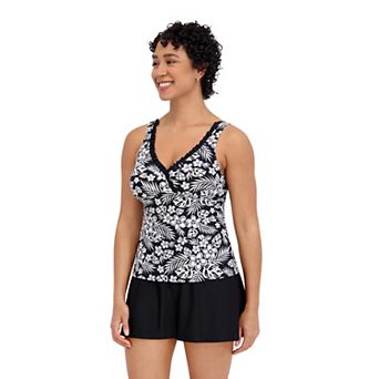 Women's ZeroXposur Ruffle Tankini Swim Top