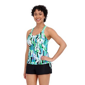 Juniors' ZeroXposur Triple Strap Tankini Swim Top