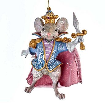 4.75" Resin Nutcracker Suite Mouse King Ornament - Charming Christmas Decoration
