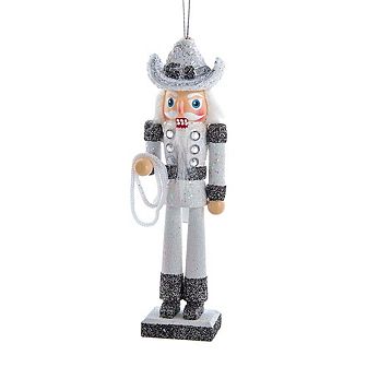 6" Cowboy Nutcracker Rodeo Ornament - Unique Wood Christmas Decoration