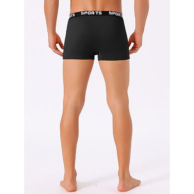 3 Pieces Men's Lightweight Short Leg Stretch Underwear Boxer Briefs Set