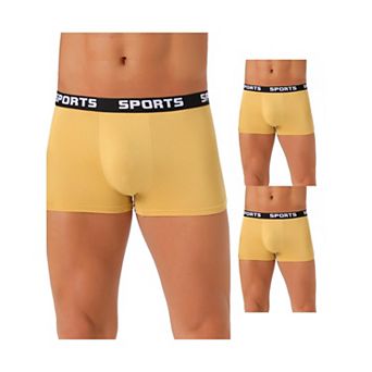 3 pc Men's Lightweight Short Leg Stretch Underwear Boxer Briefs Set