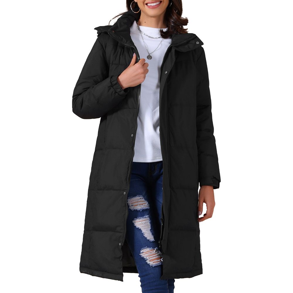 ジャケット・アウター th products LONG PADDED COAT Women's Winter Thicken Puffer Coat Warm Parka Down Jacket Hooded