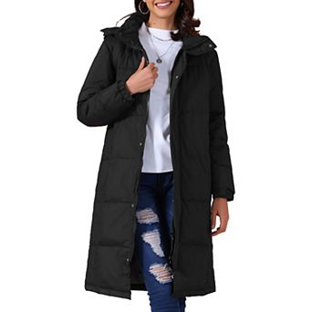 Women's Winter Thicken Puffer Coat Warm Parka Down Jacket Hooded Outwear Long Padded Jacket