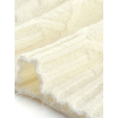Women's Turtleneck Oversize Solid Color Knit Sweater