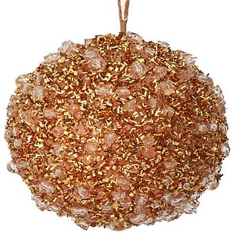 4" Diamond Ice Ball Ornament - Luxurious Sparkling Christmas Decoration