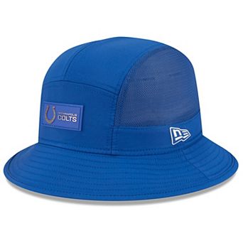 Men's New Era Royal Indianapolis Colts 2025 Sideline Bucket Hat
