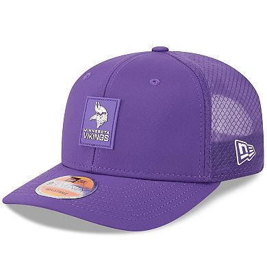 Men's New Era Purple Minnesota Vikings 2025 Sideline 9SEVENTY Trucker Adjustable Hat
