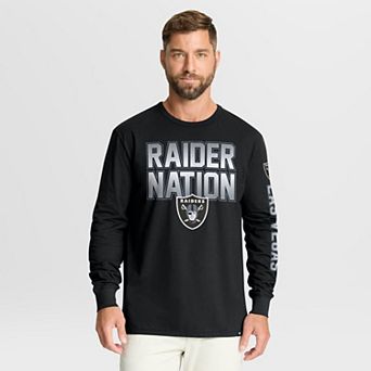 Men's Fanatics Black Las Vegas Raiders Hometown Sweep Legacy Long Sleeve T-Shirt