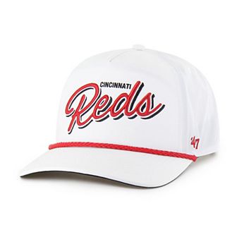 Men's '47 White Cincinnati Reds Brrr Fairway Hitch Adjustable Hat