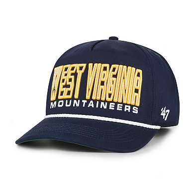Youth '47 Navy West Virginia Mountaineers Byline Hitch Adjustable Hat