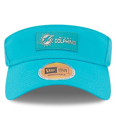 Men's New Era Aqua Miami Dolphins 2025 Sideline Visor