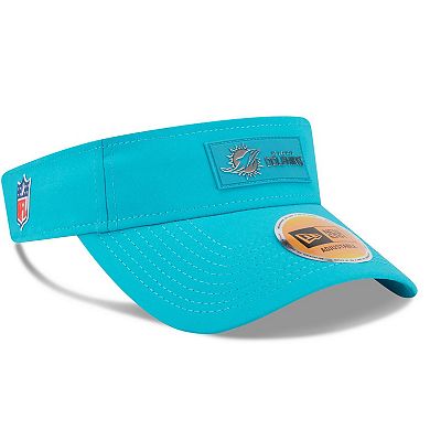 Men's New Era Aqua Miami Dolphins 2025 Sideline Visor