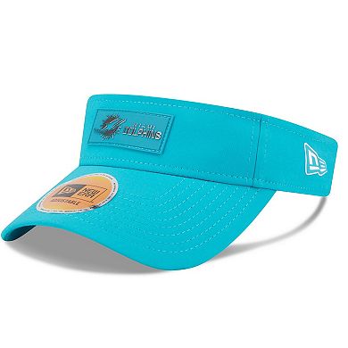 Men's New Era Aqua Miami Dolphins 2025 Sideline Visor