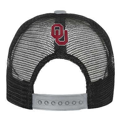 Youth Outerstuff Crimson/Cream Oklahoma Sooners Modern Fan Trucker Adjustable Hat