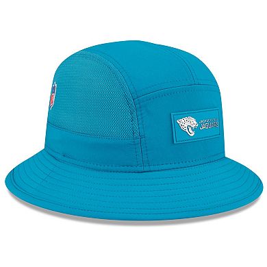 Men's New Era Teal Jacksonville Jaguars 2025 Sideline Bucket Hat