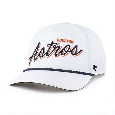 Men's '47 White Houston Astros Brrr Fairway Hitch Adjustable Hat