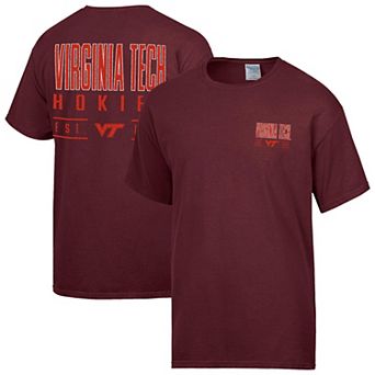 Men's ComfortWash Maroon Virginia Tech Hokies Big Name T-Shirt