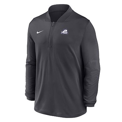 Men's Nike Anthracite TCU Horned Frogs Dri-FIT Half-Zip Pullover