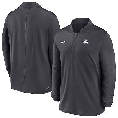 Men's Nike Anthracite TCU Horned Frogs Dri-FIT Half-Zip Pullover